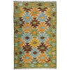 Hand Woven Wool Kelim 2' 8" x 4' 3" ft / 81 x 130 cm - No. Y39230