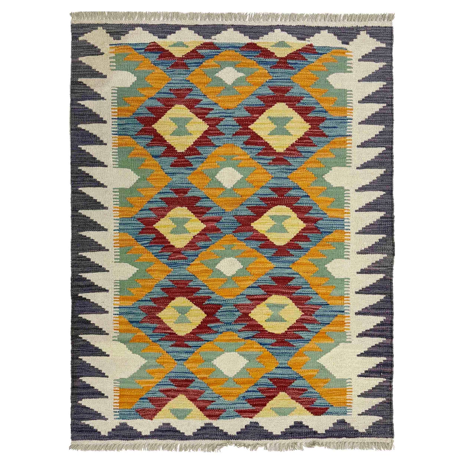 Small Size Chobi Kilim 2' 10" x 4' 2" ft / 87 x 127 cm - No. Y39232