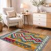 Hand Made Afghan Kilim 2' 11" x 4' 0" ft / 89 x 122 cm - No. Y39235