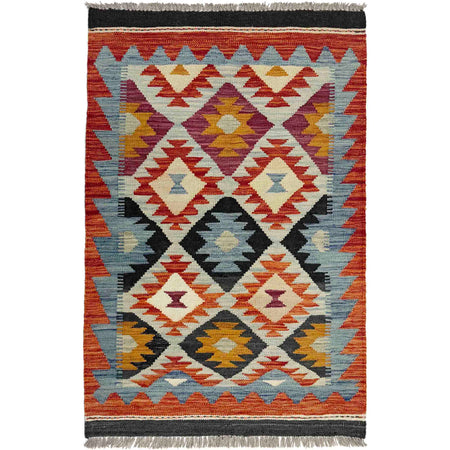 Handmade Vegetable Kilim 2' 8" x 4' 2" ft / 82 x 128 cm - No. Y39237