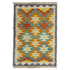 Handmade Vegetable Kelim 2' 8" x 4' 3" ft / 82 x 130 cm - No. Y39238