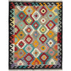 Hand Woven Wool Kelim 4' 11" x 6' 8" ft / 150 x 203 cm - No. Y39241