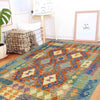 Handmade Turkish Design Wool Kilim 4' 11" x 6' 7" ft / 149 x 200 cm - No. Y39242