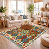 Hand Made Afghan Kilim 5' 1" x 6' 7" ft / 155 x 200 cm - No. Y39247