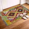 Hand Knotted Afghan Style Kilim 1' 11" x 3' 1" ft / 58 x 94 cm - No. Y39258