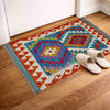 Handmade Turkish Design Wool Kilim 2' 2" x 2' 7" ft / 66 x 80 cm - No. Y39271