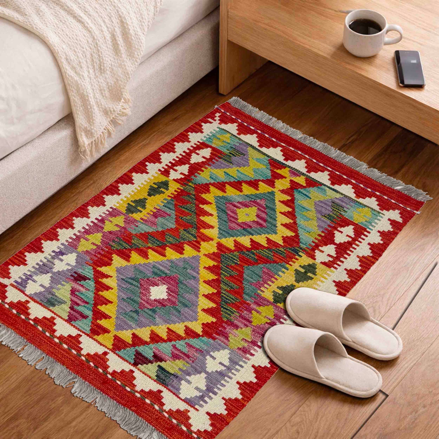 Small Size Chobi Kilim 2' 0" x 2' 11" ft / 62 x 90 cm - No. Y39272