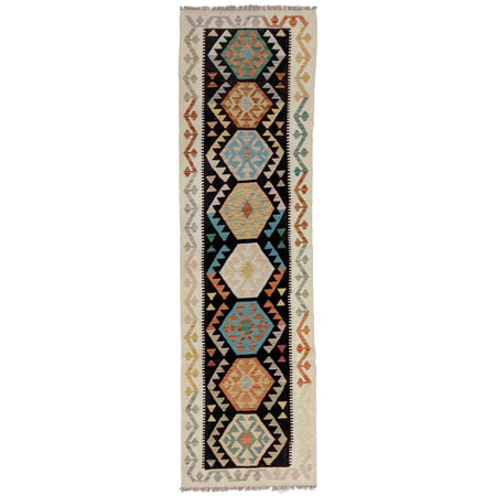 Handmade Vegetable Kilim Runner 2' 7" x 9' 10" ft / 78 x 300 cm - No. Y39289