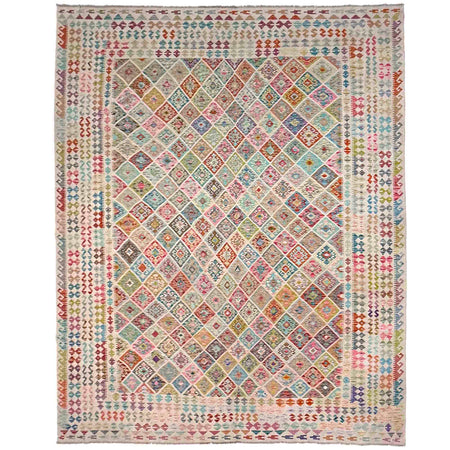 Hand Knotted Afghan Style Kilim 10' 7" x 13' 0" ft / 323 x 395 cm - No. Y39299