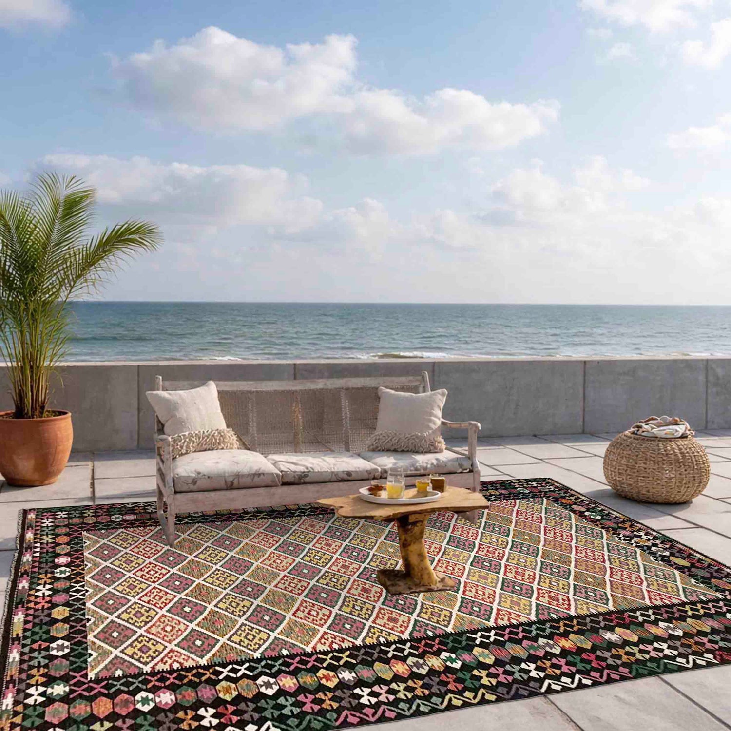 Hand Made Afghan Kilim 9' 7" x 16' 4" ft / 292 x 499 cm - No. Y39301