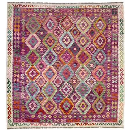 Large Size Chobi Kilim 8' 9" x 10' 2" ft / 267 x 309 cm - No. Y39302