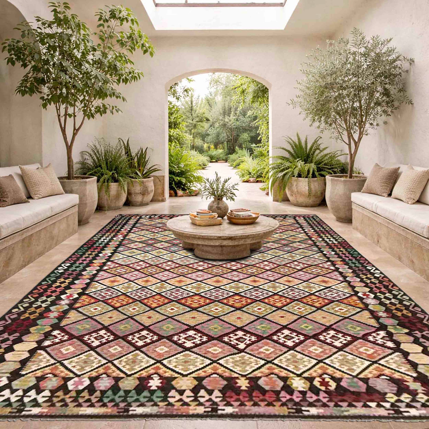 Handmade Vegetable Kilim 9' 9" x 16' 6" ft / 298 x 502 cm - No. Y39307