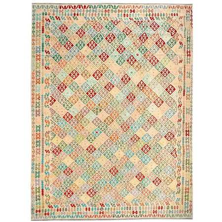 Handmade Vegetable Kelim 13' 11" x 19' 8" ft / 424 x 599 cm - No. Y39308