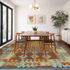 Hand Knotted Flatweave Kilim 5' 8" x 7' 8" ft / 173 x 234 cm - No. Y39313