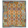 Handmade Vegetable Kilim 6' 0" x 7' 7" ft / 183 x 230 cm - No. Y39318
