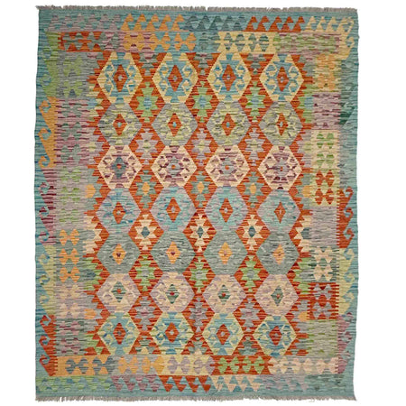 Handmade Vegetable Kelim 5' 10" x 8' 1" ft / 178 x 247 cm - No. Y39319