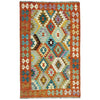 Handmade Afghan Vegetable Kilim 3' 11" x 6' 3" ft / 120 x 190 cm - No. Y39320