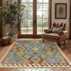 Handmade Vegetable Kilim 4' 0" x 5' 11" ft / 122 x 180 cm - No. Y39323