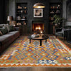 Handmade Turkish Design Wool Kilim 5' 8" x 7' 9" ft / 173 x 236 cm - No. Y39329