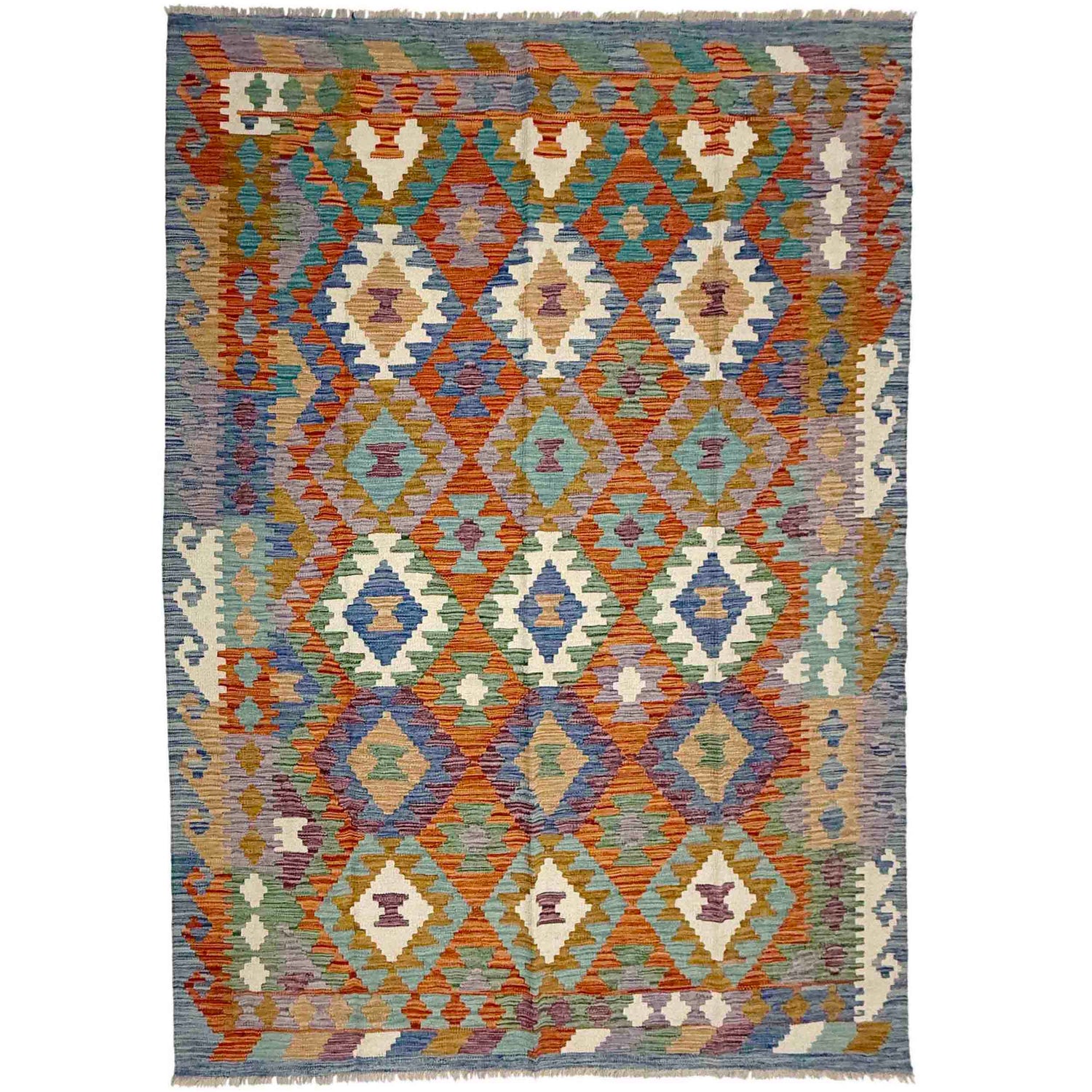 Medium Size Chobi Kilim 5' 8" x 8' 0" ft / 173 x 243 cm - No. Y39330