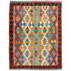 Hand Knotted Afghan Style Kilim 4' 4" x 6' 2" ft / 132 x 188 cm - No. Y39346