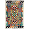 Handmade Vegetable Kilim 3' 3" x 5' 0" ft / 100 x 153 cm - No. Y39353