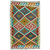 Hand Woven Wool Kelim 3' 0" x 4' 10" ft / 91 x 147 cm - No. Y39357