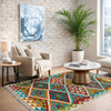 Hand Woven Wool Kelim 3' 0" x 4' 10" ft / 91 x 147 cm - No. Y39357