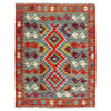 Handmade Turkish Design Wool Kilim 3' 9" x 4' 11" ft / 114 x 149 cm - No. Y39361