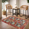 Handmade Turkish Design Wool Kilim 3' 9" x 4' 11" ft / 114 x 149 cm - No. Y39361
