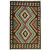 Hand Made Afghan Kilim 3' 3" x 5' 1" ft / 99 x 156 cm - No. Y39372