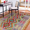 Handmade Vegetable Kelim 3' 0" x 4' 11" ft / 92 x 150 cm - No. Y39373