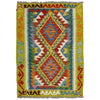 Handmade Turkish Design Wool Kilim 2' 11" x 4' 3" ft / 89 x 129 cm - No. Y39378