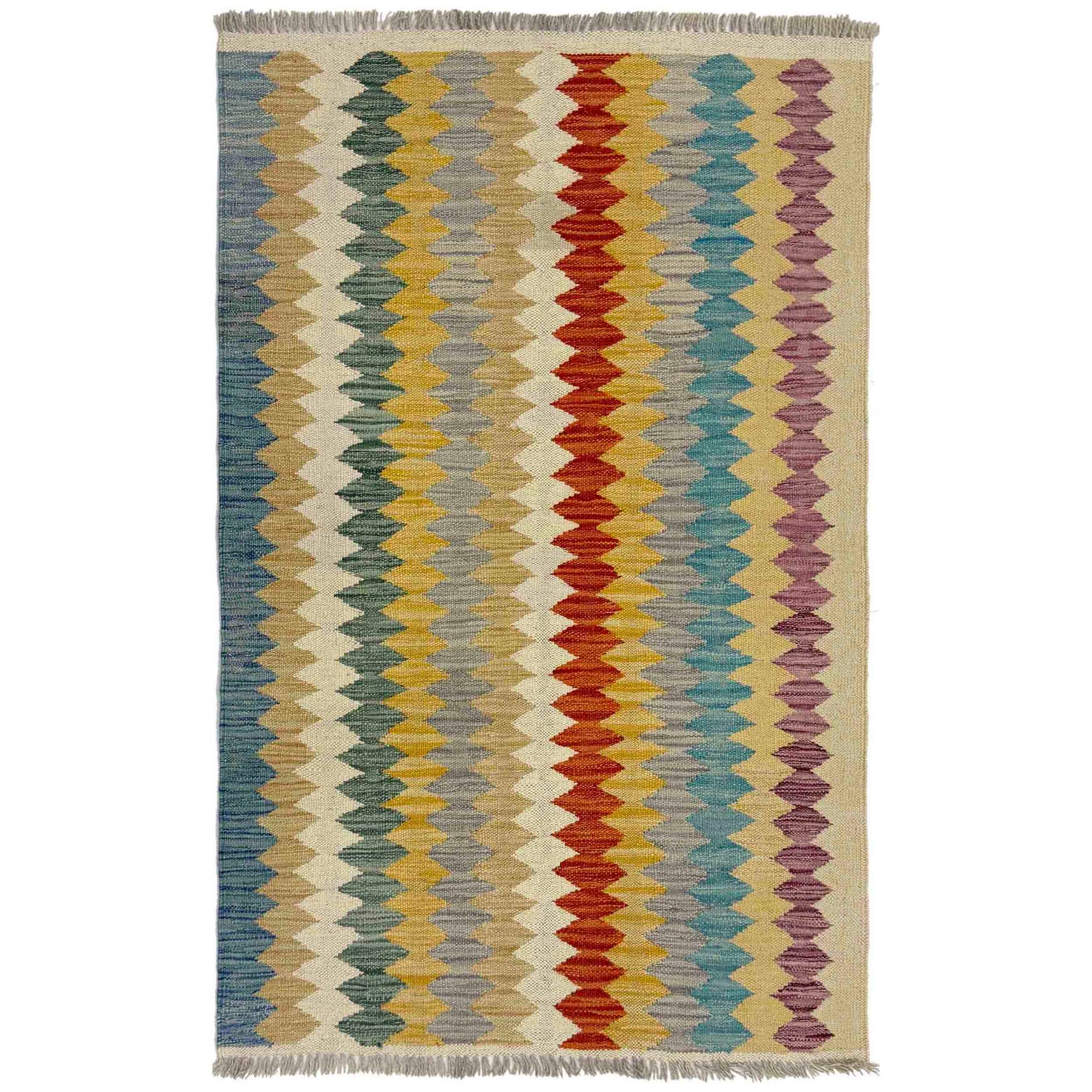 Small Size Chobi Kilim 2' 7" x 4' 3" ft / 80 x 130 cm - No. Y39382