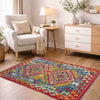 Handmade Afghan Vegetable Kilim 2' 9" x 4' 0" ft / 83 x 122 cm - No. Y39389