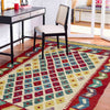 Hand Knotted Afghan Style Kilim 2' 7" x 4' 0" ft / 79 x 122 cm - No. Y39396