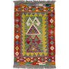 Handmade Vegetable Kelim 1' 11" x 2' 11" ft / 58 x 90 cm - No. Y39410
