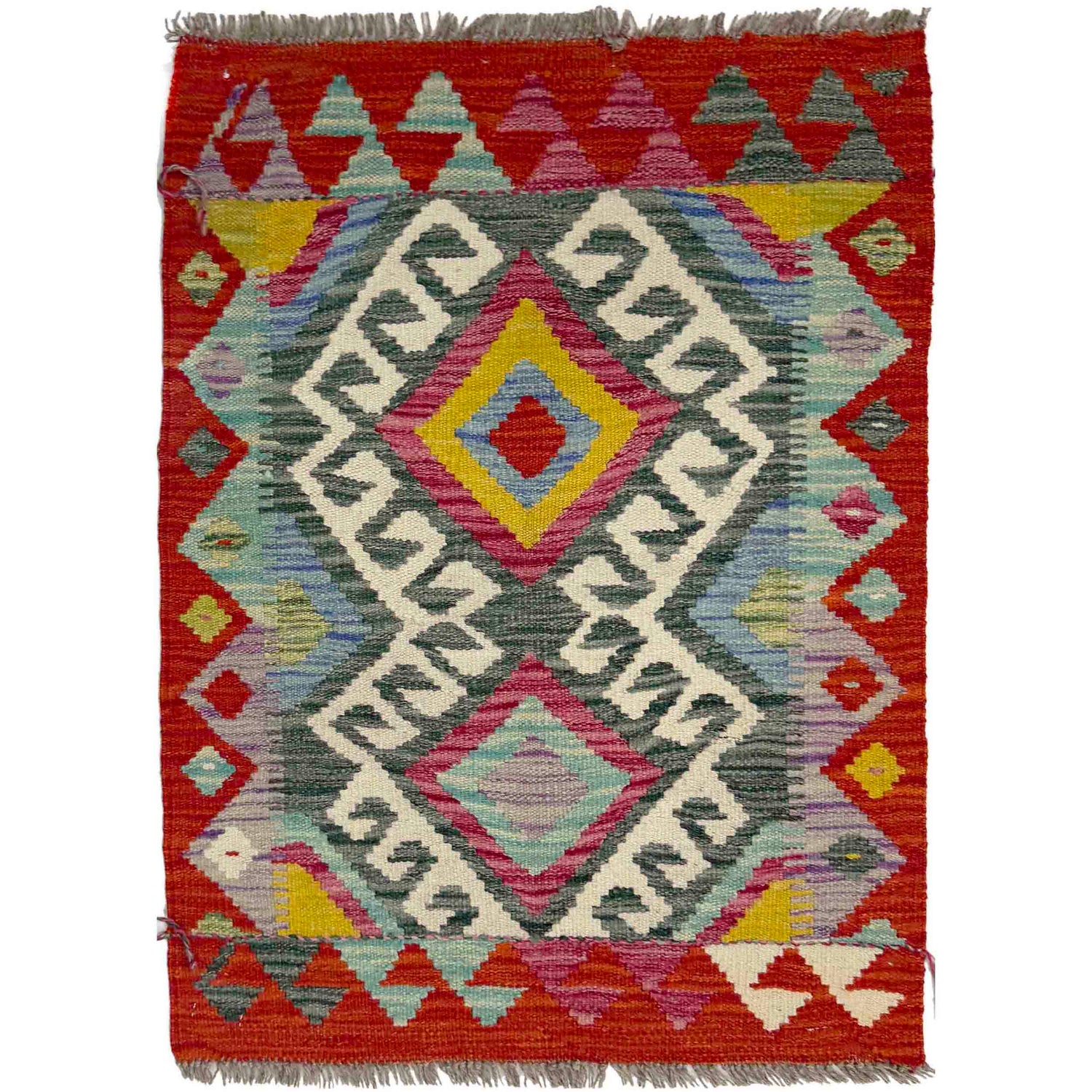 Small Size Chobi Kilim 2' 2" x 2' 10" ft / 65 x 87 cm - No. Y39421