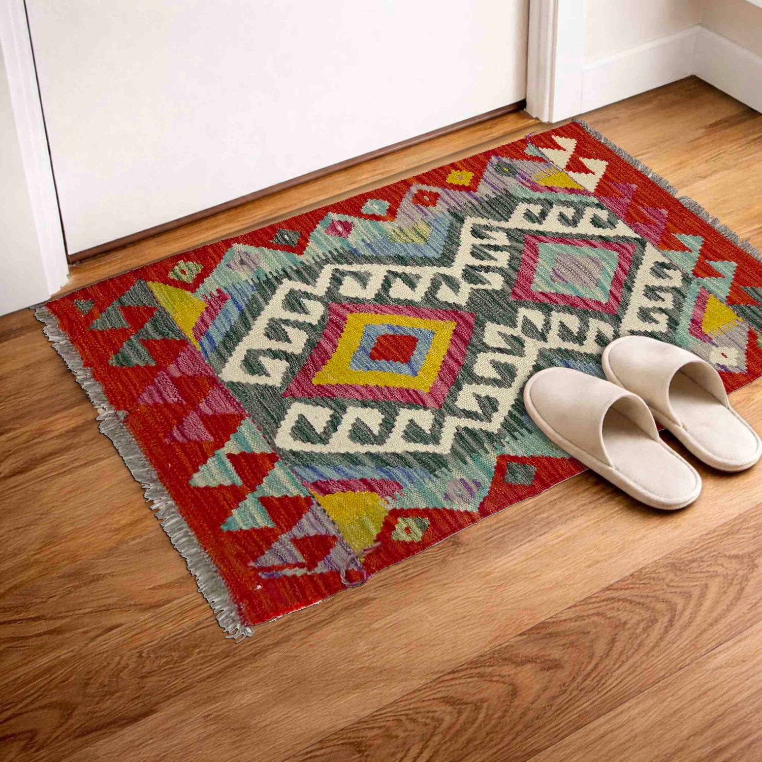 Small Size Chobi Kilim 2' 2" x 2' 10" ft / 65 x 87 cm - No. Y39421