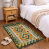 Multi Color ful Flat-Weave Wool Kilim 2' 0" x 2' 9" ft / 60 x 85 cm - No. Y39426