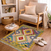 Hand Knotted Afghan Style Kilim 2' 2" x 2' 11" ft / 65 x 88 cm - No. Y39429
