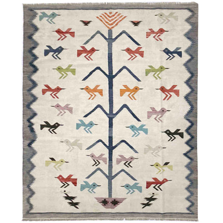 Pakistani Embroidery Kilim 8' 8" x 11' 10" ft / 264 x 360 cm - No. Y39435