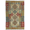 Hand Knotted Afghan Style Kilim 2' 6" x 4' 0" ft / 77 x 123 cm - No. Y39438