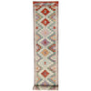 Hand Woven Wool Kelim Runner 2' 7" x 15' 11" ft / 80 x 486 cm - No. Y39440