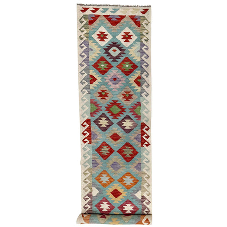 Handmade Vegetable Kelim Runner 2' 7" x 13' 0" ft / 79 x 397 cm - No. Y39449