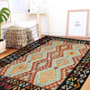 Handmade Turkish Design Wool Kilim 4' 2" x 6' 2" ft / 127 x 189 cm - No. Y39452