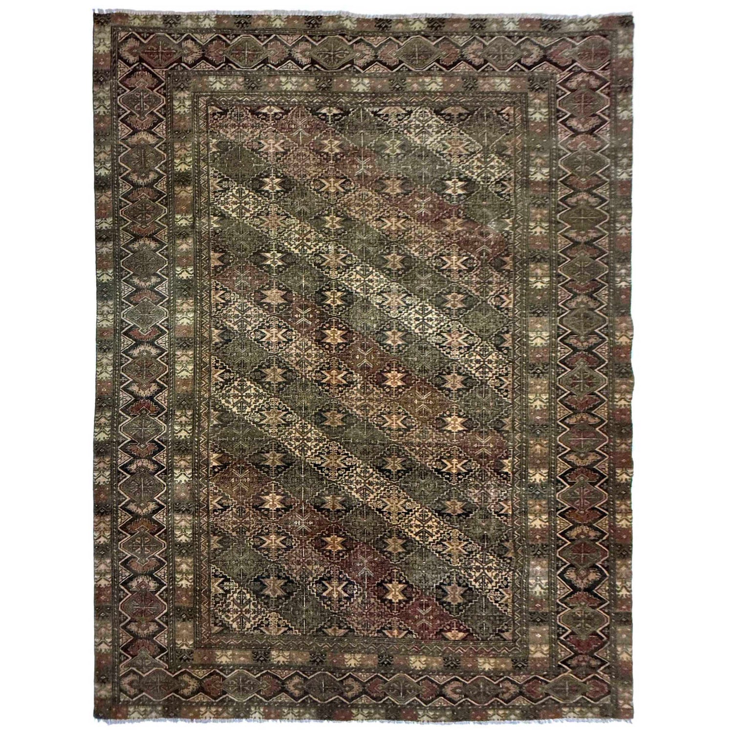 Persian Floral Design Rug 7' 6" x 10' 10" ft / 229 x 330 cm - No. Y39454