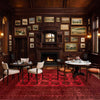 Red Afghan Filpa Area Rug - Handmade Oriental Wool Carpet 6' 8" x 8' 10" ft / 202 x 270 cm - No. Y39455