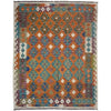 Handmade Afghan Vegetable Kilim 5' 11" x 7' 7" ft / 180 x 231 cm - No. Y39461