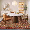 Multi Color ful Flat-Weave Wool Kilim 5' 11" x 8' 0" ft / 180 x 245 cm - No. Y39464